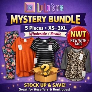 3XL LuLaRoe Mystery Bundle 5 Piece NWT Wholesale Resale Lot Leggings Dresses